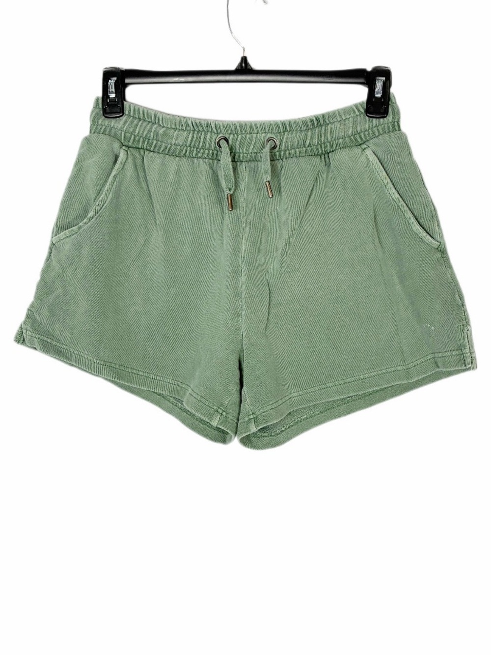 ONIA Terry Cotton Shorts Women’s Sage Green Drawstring Lounge Athleisure